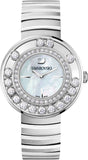  Shop Authentic Swarovski Lovely Crystal Mother of Pearl Dial Silver Steel Strap Watch for Women - 1160307 - Luxxuri
