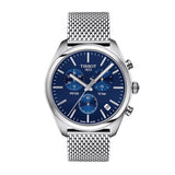  Shop Authentic Tissot PR 100 Chronograph Blue Dial Silver Mesh Bracelet Watch for Men - T101.417.11.041.00 - Luxxuri