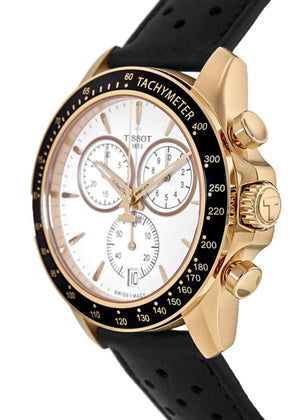  Shop Authentic Tissot V8 Quartz Chronograph White Dial Black Rubber Strap Watch For Men - T106.417.36.031.00 - Luxxuri