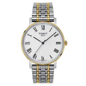  Shop Authentic Tissot Everytime Medium White Dial Two Tone Mesh Bracelet Watch For Men - T109.410.22.033.00 - Luxxuri