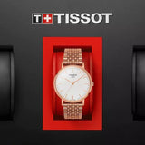  Shop Authentic Tissot Everytime Medium White Dial Rose Gold Mesh Bracelet Watch For Men - T109.410.33.031.00 - Luxxuri