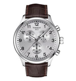  Shop Authentic Tissot T Sport Chrono XL Classic Silver Dial Brown Leather Strap Watch For Men - T116.617.16.037.00 - Luxxuri