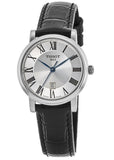  Shop Authentic Tissot Carson Premium Lady Silver Dial Black Leather Strap Watch For Women - T122.210.16.033.00 - Luxxuri