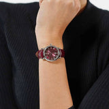  Shop Authentic Tissot Carson Premium Lady Maroon Dial Maroon Leather Strap Watch For Women - T122.210.16.373.00 - Luxxuri