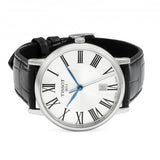  Shop Authentic Tissot Carson Premium Silver Dial Black Leather Strap Watch For Men - T122.410.16.033.00 - Luxxuri