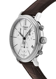  Shop Authentic Tissot Carson Premium Chronograph White Dial Brown Leather Strap Watch For Men - T122.417.16.011.00 - Luxxuri