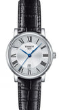  Shop Authentic Tissot Carson Premium Lady Silver Dial Black Leather Strap Watch For Women - T122.210.16.033.00 - Luxxuri