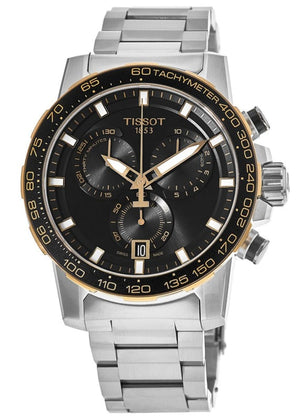 Shop Authentic Tissot Supersport Chrono Black Dial Silver Steel Strap Watch For Men - T125.617.21.051.00 - Luxxuri