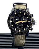  Shop Authentic Tissot Supersport Chrono Black Dial Beige Nylon Strap Watch For Men - T125.617.37.051.01 - Luxxuri