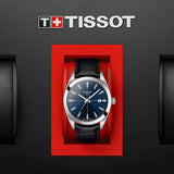  Shop Authentic Tissot Gentlemen Blue Dial Black Leather Strap Watch for Men - T127.410.16.041.01 - Luxxuri