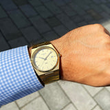  Shop Authentic Tissot PRX Champagne Yellow Gold Dial Gold Steel Strap Watch for Men - T137.410.33.021.00 - Luxxuri