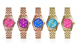  Shop Authentic Michael Kors Lexington Quartz Pink Dial Gold Steel Strap Watch For Women - MK3270 - Luxxuri