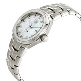  Shop Authentic Tag Heuer Link Quartz Diamonds Mother of Pearl Dial Silver Steel Strap Watch for Women - WBC1312.BA0600 - Luxxuri