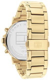  Shop Authentic Tommy Hilfiger Tyson Chronograph Black Dial Gold Steel Strap Watch For Men - 1710589 - Luxxuri