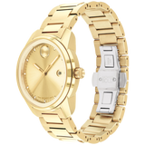  Shop Authentic Movado Bold Verso Gold Dial Gold Steel Strap Watch for Men - 3600861 - Luxxuri