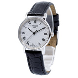  Shop Authentic Tissot Everytime Small White Dial Black Leather Strap Watch For Women - T109.210.16.033.00 - Luxxuri