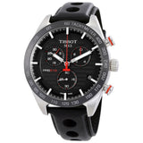  Shop Authentic Tissot PRS 516 Chronograph Black Dial Black Leather Strap Watch For Men - T100.417.16.051.00 - Luxxuri