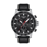  Shop Authentic Tissot Supersport Chrono Black Dial Black Leather Strap Watch for Men - T125.617.16.051.00 - Luxxuri