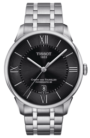  Shop Authentic Tissot Chemin Des Tourelles Powermatic 80 Black Dial Silver Steel Strap Watch For Men - T099.407.11.058.00 - Luxxuri