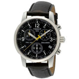  Shop Authentic Tissot T Race PRC 200 Chronograph Quartz Black Dial Black Leather Strap Watch for Men - T17.1.526.52 - Luxxuri
