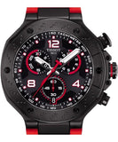  Shop Authentic Tissot T Race Chronograph Black Dial Red Rubber Strap Watch For Men - T141.417.37.057.01 - Luxxuri