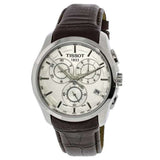  Shop Authentic Tissot Couturier Chronograph White Dial Brown Leather Strap Watch For Men - T035.617.16.031.00 - Luxxuri