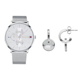  Shop Authentic Tommy Hilfiger Jenna Quartz Silver Dial Silver Mesh Bracelet Watch For Women - 1781942 - Luxxuri