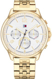  Shop Authentic Tommy Hilfiger Harper Chronograph White Dial Gold Steel Strap Watch For Women - 1782223 - Luxxuri