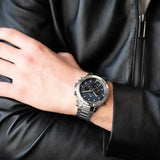  Shop Authentic Tommy Hilfiger Troy Chronograph Blue Dial Silver Steel Strap Watch For Men - 1792104 - Luxxuri