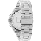  Shop Authentic Tommy Hilfiger Henry Chronograph Black Dial Silver Steel Strap Watch For Men - 1710477 - Luxxuri
