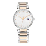  Shop Authentic Tommy Hilfiger Lynn Quartz White Dial Two Tone Steel Strap Watch For Women - 1782236 - Luxxuri