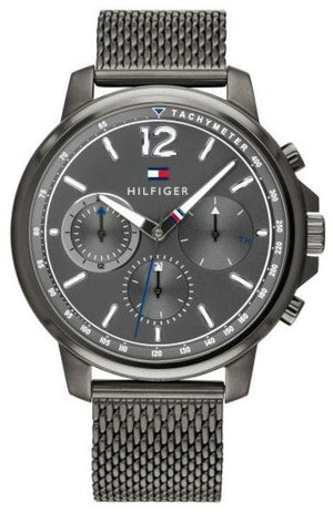  Shop Authentic Tommy Hilfiger London Chronograph Grey Dial Grey Mesh Bracelet Watch for Men - 1791530 - Luxxuri