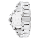  Shop Authentic Tommy Hilfiger Jordan Chronograph Blue Dial Silver Steel Strap Watch For Men - 1792094 - Luxxuri