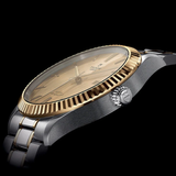  Shop Authentic Tudor Style Automatic Gold Dial Two Tone Steel Strap Watch for Men - M12713-0001 - Luxxuri