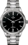  Shop Authentic Tudor Style Automatic Black Dial Silver Steel Strap Watch for Men - M12710-0003 - Luxxuri