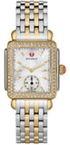 Michele Deco Mother of Pearl Dial Two Tone Steel Strap Watch For Women - MWW06V000023