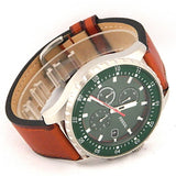  Shop Authentic Fossil Dillinger Luggage Chronograph Green Dial Brown Leather Strap Watch for Men - FS5734 - Luxxuri