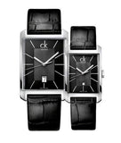  Shop Authentic Calvin Klein Window Black Dial Black Leather Strap Watch for Men - K2M23107 - Luxxuri