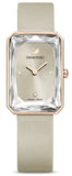  Shop Authentic Swarovski Uptown Crystal Grey Dial Grey Leather Strap Watch for Women - 5547716 - Luxxuri