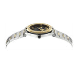  Shop Authentic Versace Greca Logo Moonphase Black Dial Two Tone Steel Strap Watch for Men - VE7G00223 - Luxxuri