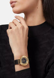  Shop Authentic Swarovski Crystalline Pure Black Dial Black Leather Strap Watch for Women - 5275043 - Luxxuri