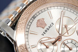  Shop Authentic Versace Sport Tech Chronograph While Dial Two Tone Steel Strap Watch for Men - VELT00319 - Luxxuri