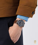 Shop Authentic Versace Greca Sport Analog Blue Dial Brown Leather Strap Watch For Men - VEZ300121 - Luxxuri