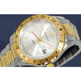  Shop Authentic Versace Hellenyium GMT Silver Dial Two Tone Steel Strap Watch for Men - V11030015 - Luxxuri
