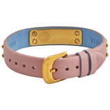  Shop Authentic Versace Medusa Lock Icon Quartz Gold Dial Pink & Blue Leather Strap Watch For Women - VEDW00219 - Luxxuri