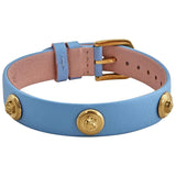 Shop Authentic Versace Medusa Lock Icon Quartz Gold Dial Pink & Blue Leather Strap Watch For Women - VEDW00219 - Luxxuri