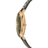  Shop Authentic Versace V-Circle Quartz Green Dial Green Leather Strap Watch for Men - VEBQ01519 - Luxxuri