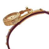  Shop Authentic Versace Medusa Lock Icon Gold Dial Red Leather Strap Watch for Women - VEDW00319 - Luxxuri