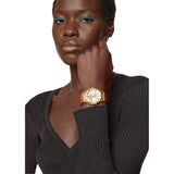  Shop Authentic Versace Greca Silver Dial Red Leather Strap Watch for Women - VEVH00420 - Luxxuri