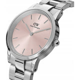  Shop Authentic Daniel Wellington Iconic Pink Dial Silver Steel Strap Watch For Women - DW00100325 - Luxxuri